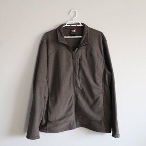 The North Face Mens Grey XL Full Zip Lightweight Outdoor Layering Jacket